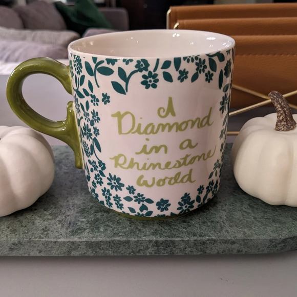 Dolly Parton Coffee Mug Quote Diamonds Rhinestones Fall Floral Dollywood - Picture 2 of 4